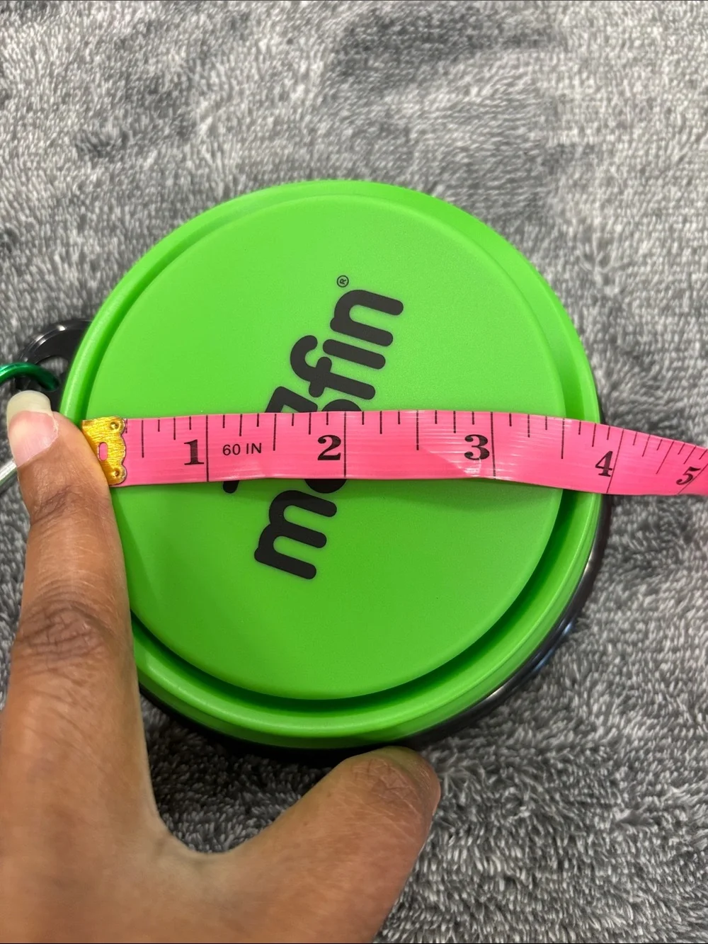 Moofin Green Collapsible Silicone Pet Portable Travel Bowl set of 2